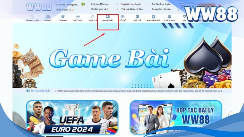 Game Bài WW88 - Sảnh Chơi Chất Cho Dân Chuyên Nghiệp 3 Chơi bài tại WW88 dễ dàng