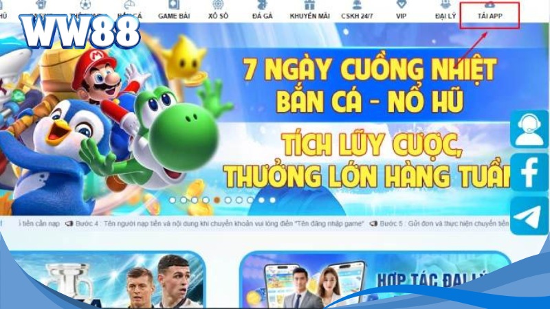 Hướng Dẫn Tải App WW88 Cho Android Và iOS Siêu Tốc 2 Chọn Tải app WW88